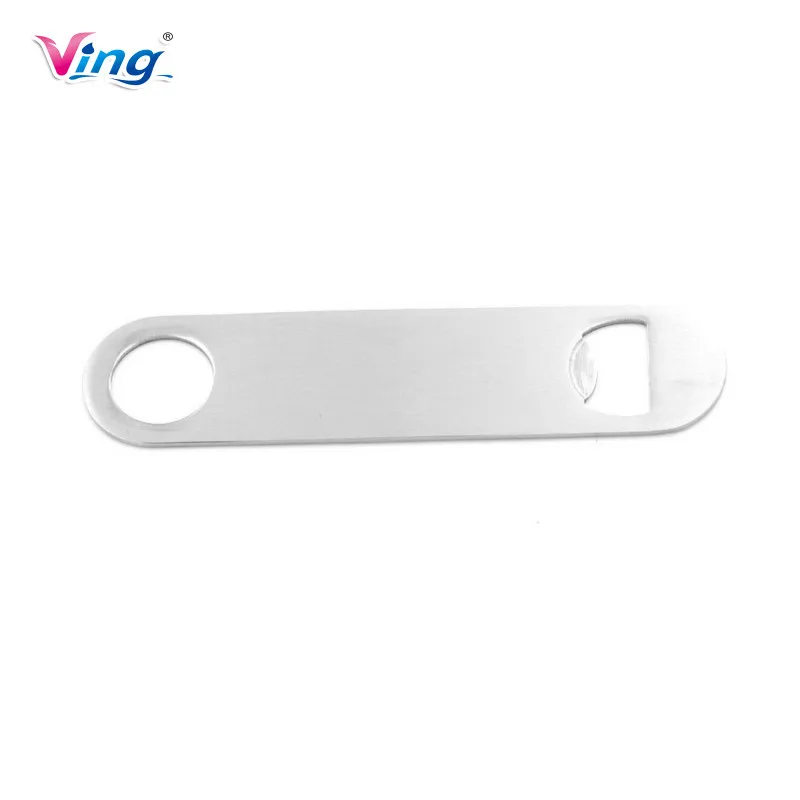 Flat Stainless Steel Beer Bottle Opener Bar Blade Opener Tool