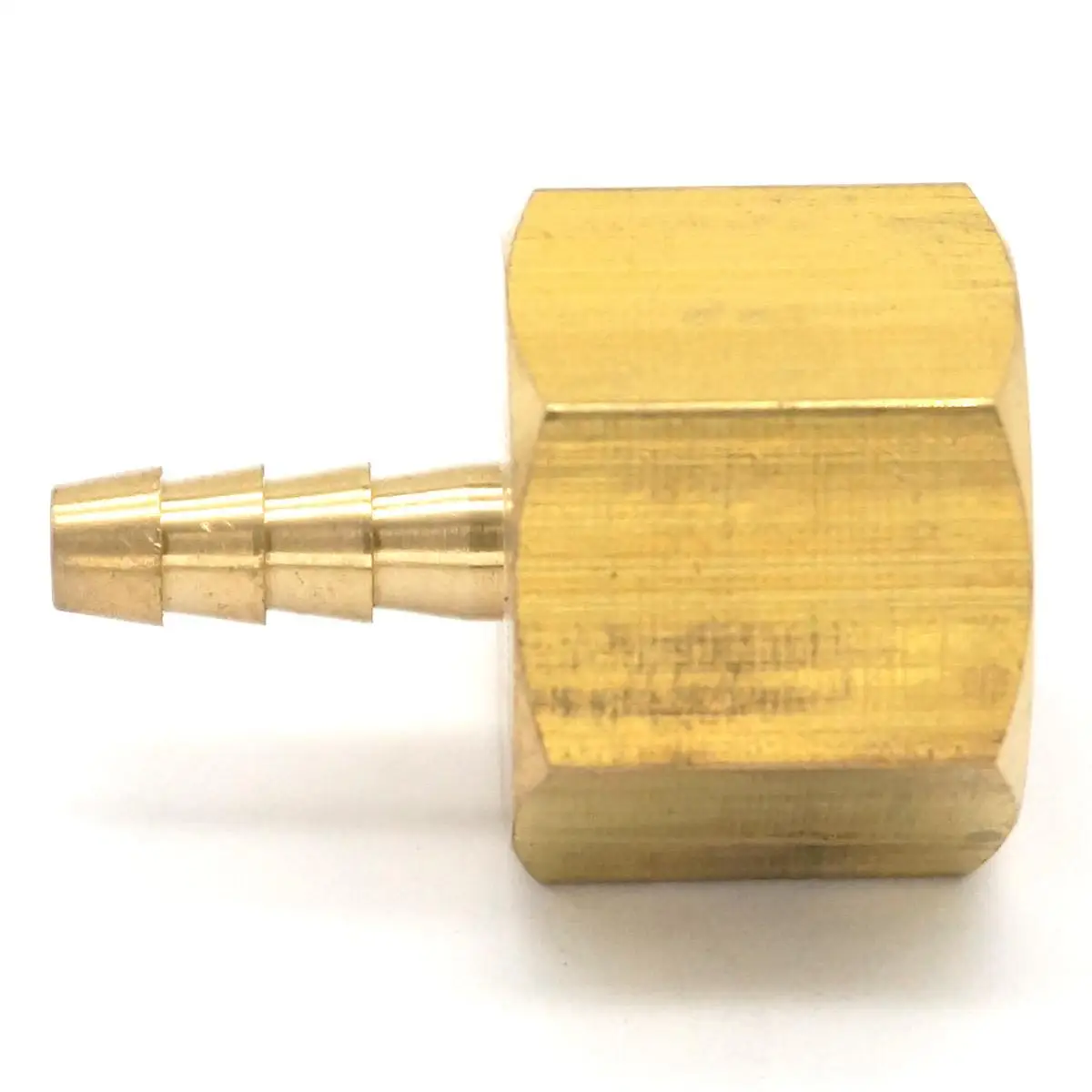 1/4" NPT Female x 1/8" Hose Barbed Tail Brass Fuel Fittings Connectors Adapters Max Pressure 229 PSI