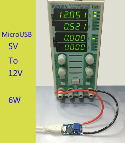 2A DC-DC Boost Step Up Adjustable Converter Micro USB Input DC 2V-24V To DC 5V-28V High Precision Potentiometer