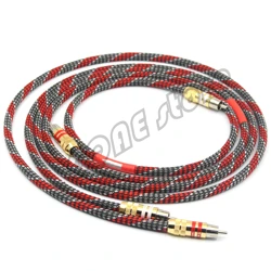 Hi-End  4N OFC Silver plated conductor RCA to RCA male AMP CD DVD player Speaker Interconnector RCA Signal cable line wire