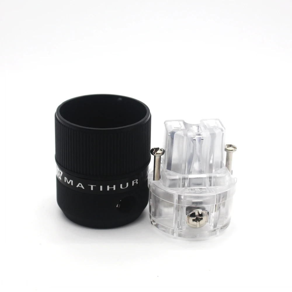 HiFi مجموعة واحدة ماتيهور النحاس الروديوم مطلي الولايات المتحدة التيار المتناوب قابس طاقة ذكر أنثى IEC موصل سالب