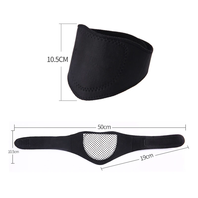 Self-Heating Tourmaline Neck Collar Magnetic Therapy Support Belt Brace for Cervical Spine Pain Relief Neck Massager Health Care