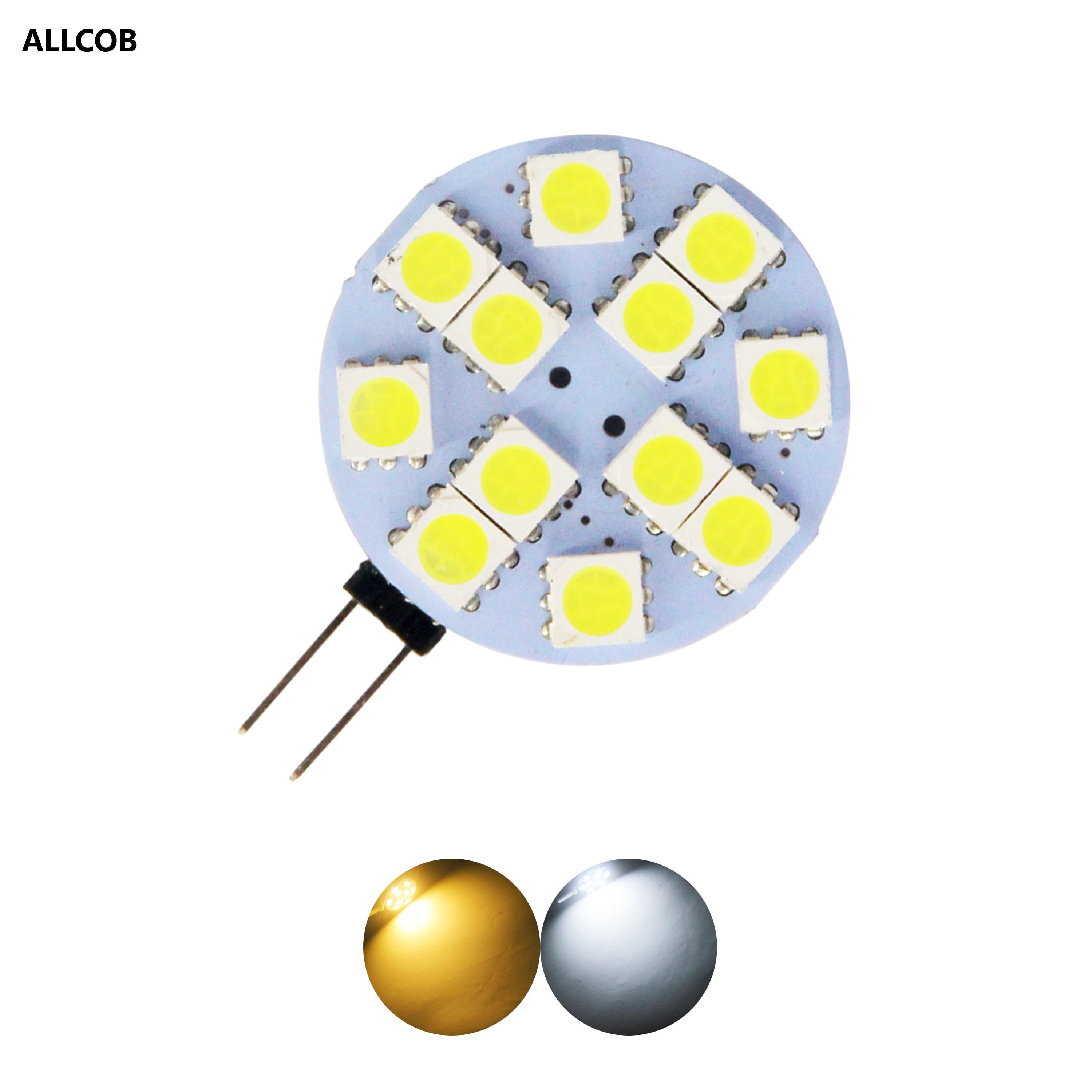 LED Lamp Bulb G4 180 Degree DC12V 5050 SMD 4.8W 2.4W 1.8W 1.2W Warm cold white Light Replace Halogen Lamp