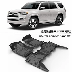 Use for 2009-2024 TOYOTA 4RUNNER  custom car All-Weather Floor foot Mat Full Set Trim to Fit For 4RUNNER waterproof floor mat