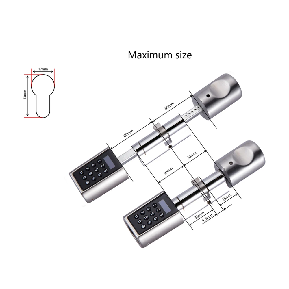 We.Lock EU Models The Best L6PCB Smart Door Lock DIY APP Electronics Keypad RFID Digital Door Lock For Airbnb Management