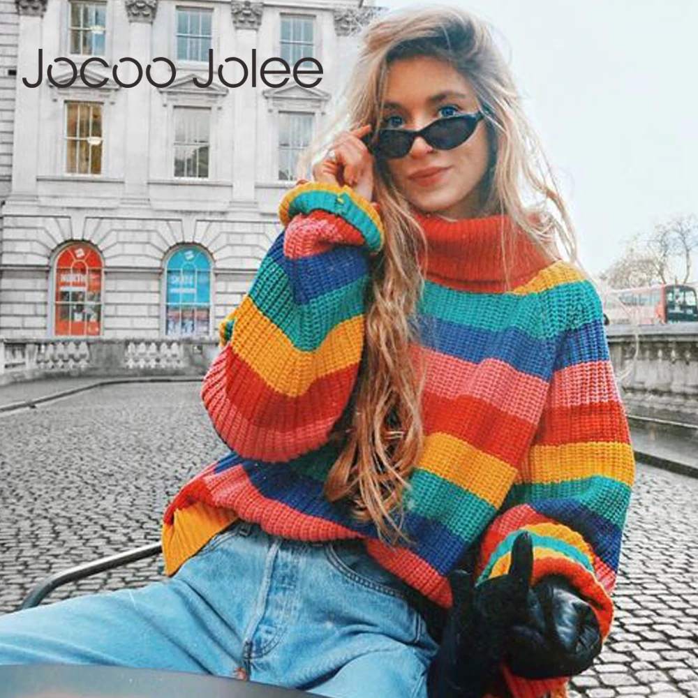 Winter Thick Warm Sweater Turtleneck Oversize Pullovers Jumper Female Knitted Tops Casual Streetwear Spring Clearance Sale 2022