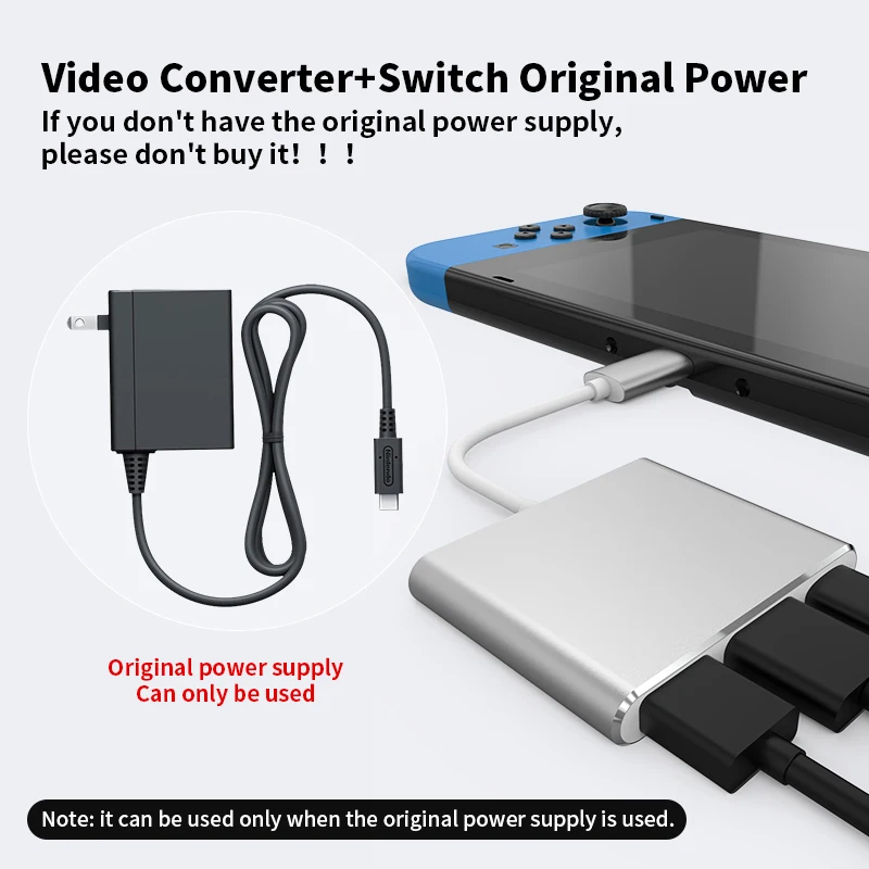 4K HDMI-совместимый адаптер для Nintendo Switch 1080P HD видеоконвертер оригинальная Портативная зарядка док-станция для Switch