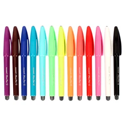 12PCS Monami Color Gel Pen 04031 Fiber Water-based Pen Signature Pen