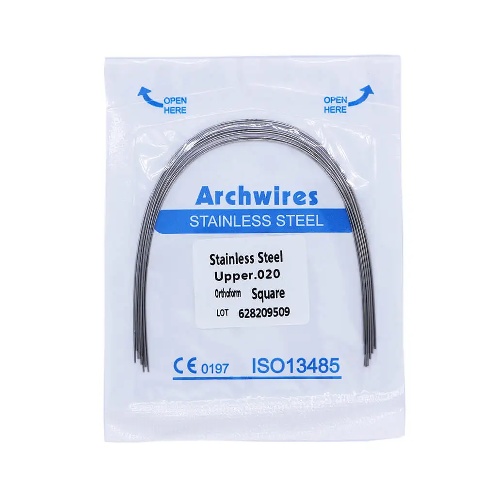 Dental Stainless Steel Wire For Orthodontics Correctors Archwires Orthoform Square Orthodontic Arc Wire Upper Lower For Adults