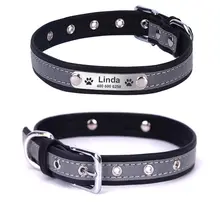 Personalized Dog Collar Leather #4