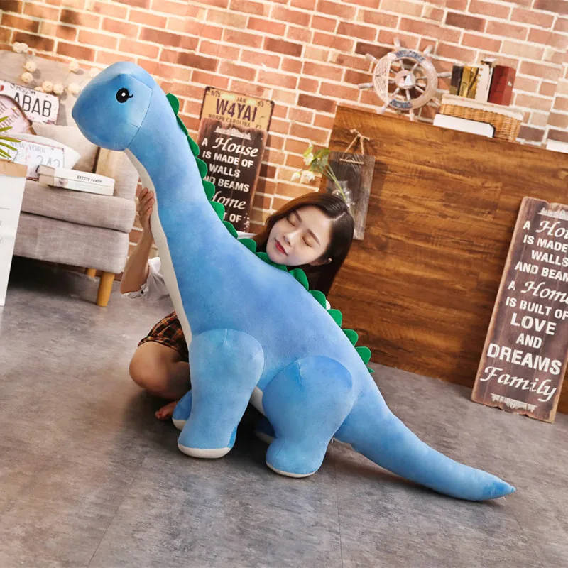 50-100 cm Kleurrijke Giant Dinosaurus Knuffels Gevulde Pluche Tanystropheus Poppen Kinderen Kids Geschenken Verjaardag Kerst Brinqedos