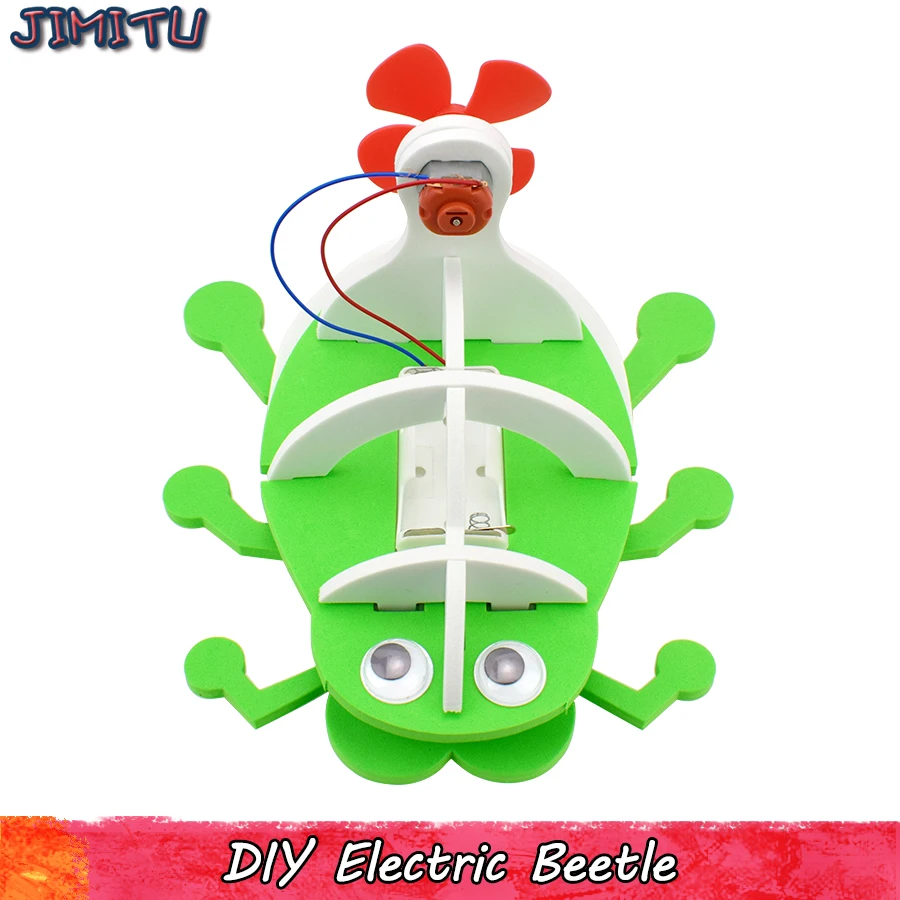 DIY Electronic Beetle Model Kits Handmade Creative Educational Toys for Kids Explore Physics Science Experiment Kit Boys Gifts