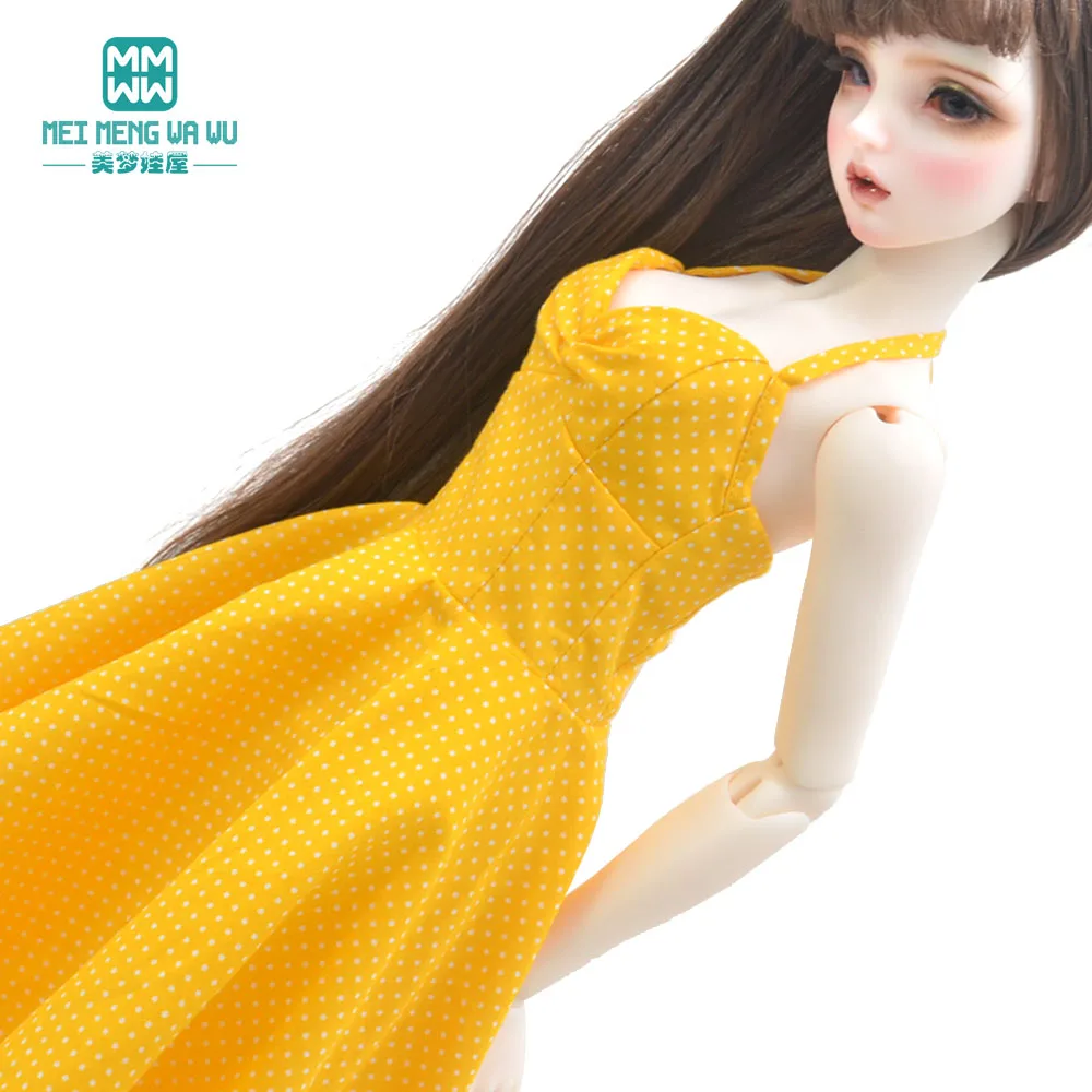 58--60CM 1/3 BJD Doll clothes DD SD Toy ball joint doll accessories Fashion Polka Dot Sling Skirt Girl's gift