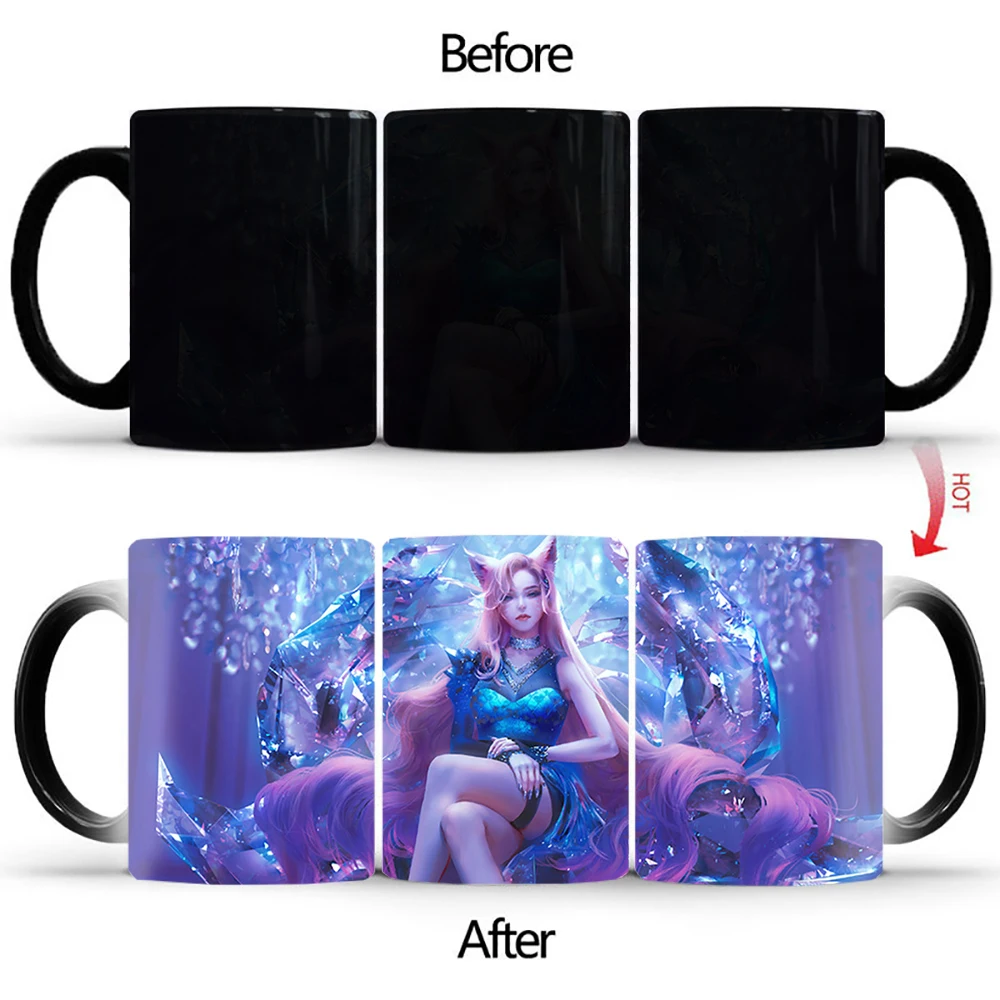 New Noble Queen Heat Sensitive Mug BSKT-158 Anime Game Milk Tea Coffee Mug Changing Color Magic Mug Best Gift for Friends