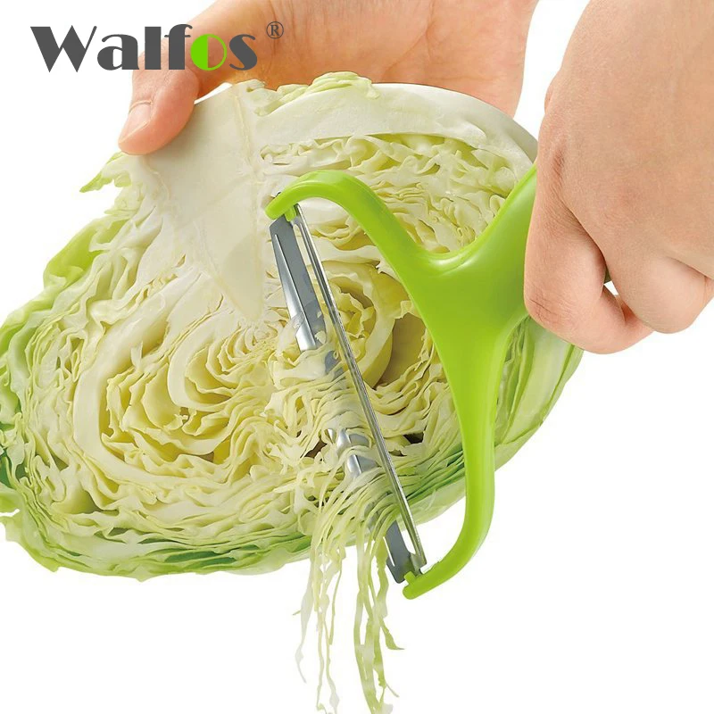 WALFOS Stainless Steel Vegetable Peeler Cabbage Wide Mouth Graters Salad Potato Slicer Cutter Fruit Knife Kitchen Cooking Tools