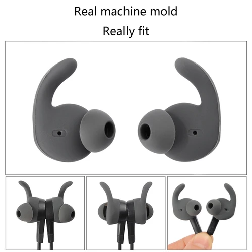 Imagen 2 del producto Cubierta de auriculares para Huawei xSport/Honor AM61, funda de silicona suave, gancho para la oreja, 6 uds.