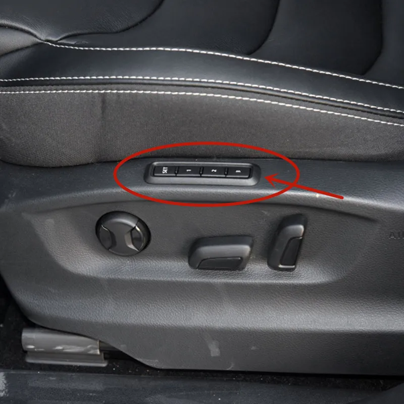 For Skoda Superb 2016 2017 2018 III MK3 3 3V Accessories styling seat memory retention button Trim Cover Metal