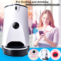 Automatic Feeder for Cats and Dogs, Remote App Control, Cat Food Dispenser, Water Timer Pet Feeder, Video Timed Food Divider, 4L