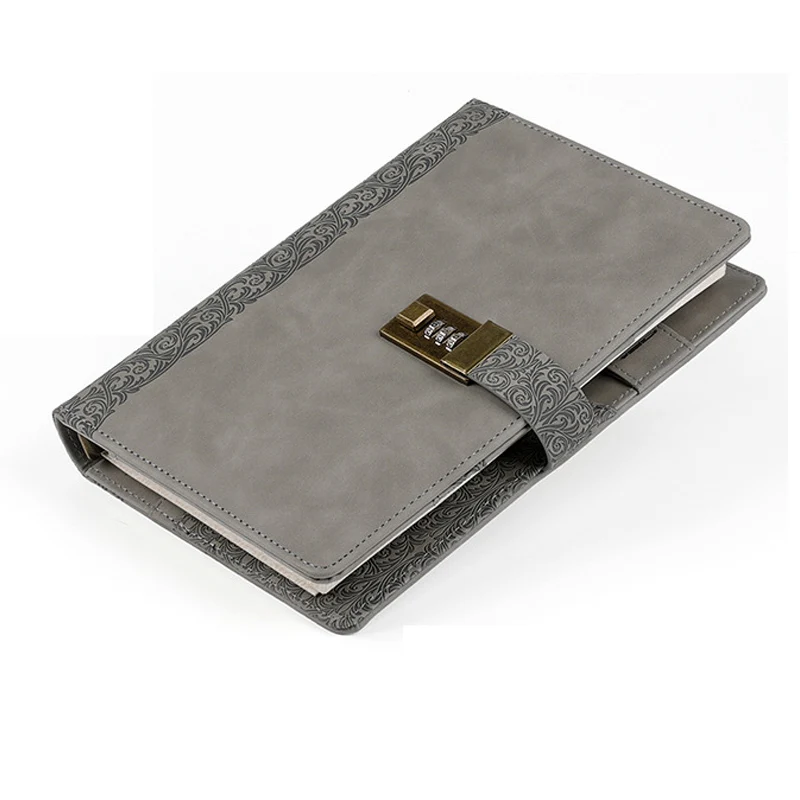 Diary A5 Binder Notebook with Lock Spiral Journal Rings Notepad Sketchbook Line Agenda Planner Stationery Organizer Note Book