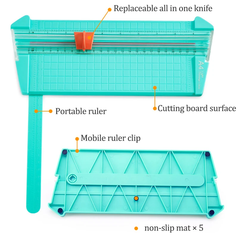 Moda e popular a3 precision papel photo trimmer scrapbook trimmer leve máquina de corte esteira mini cortador papel