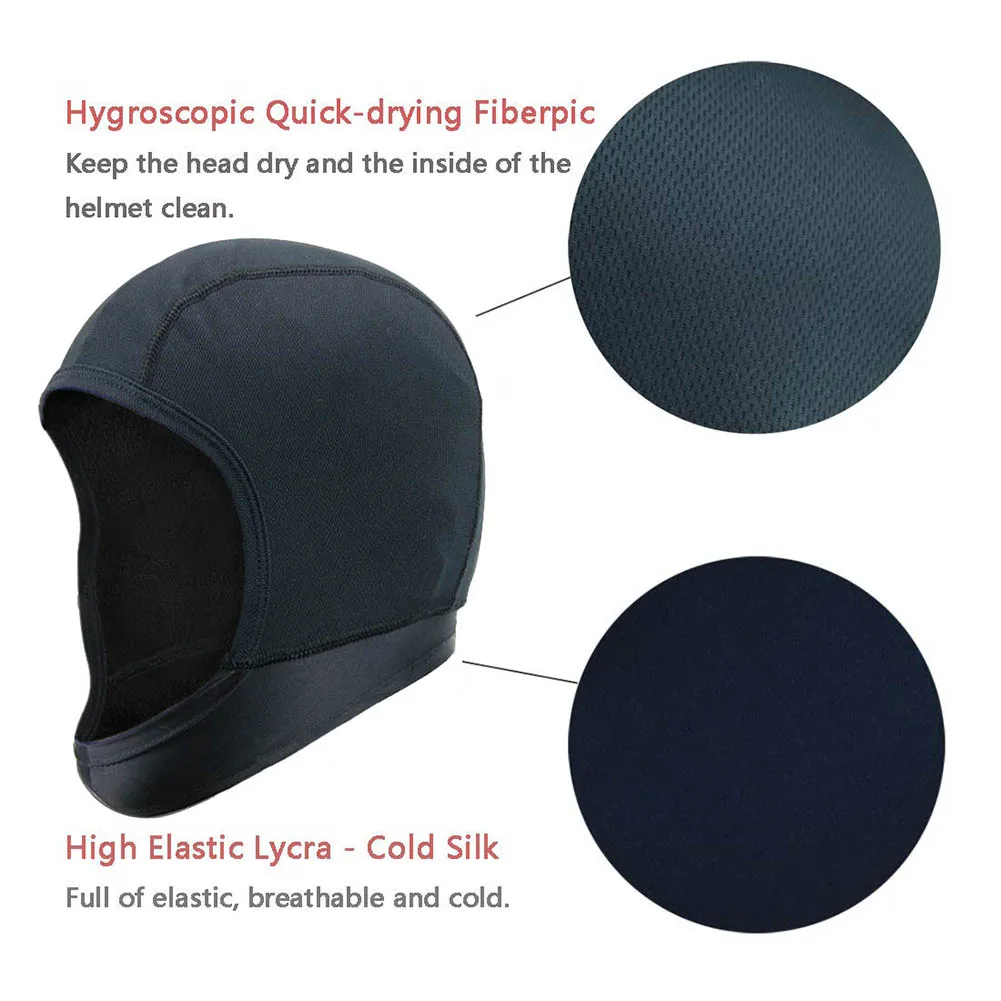 Fashion Motorcycle Helmet Inner Cap Quick Dry Summer Breathable Hat Bicycle Racing Cap Under Helmet Beanie Cap For Men And Women