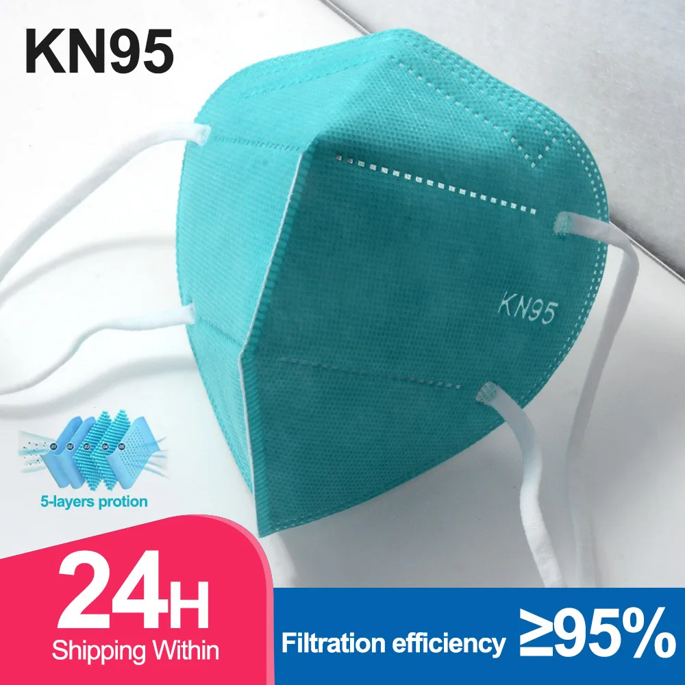 KN95 Macarillas Reusable FFP2หน้ากากสีฝุ่นหน้ากากป้องกันFFP2 Homologated KN95Mask Mascarillas FFP2Reutilizable