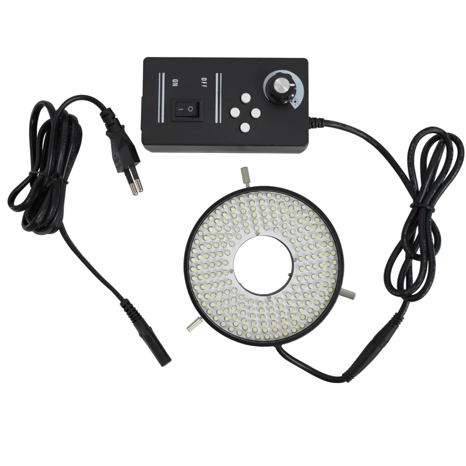 

Four-Wheel Drive Independent Brightness Adjustment 208 Lamp Beads LED Light Source Industrial Microscope Ring Illuminator