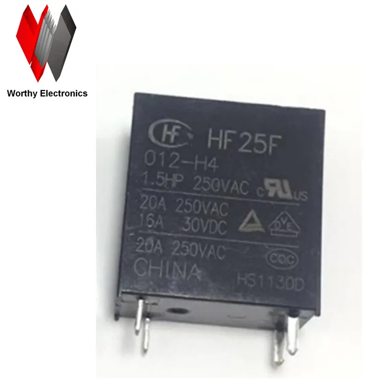 

Free shiping wholesale 10pcs/lot relay HF25F-012-H4