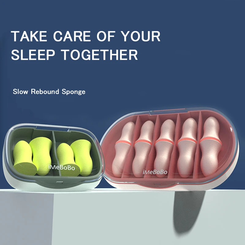 Ear Plugs Tapones Oido Ruido Earplugs Noise Reduction Sleep Oordoppen Sleeping Earplugs Filter For Ears Soft Sponge Soundproof