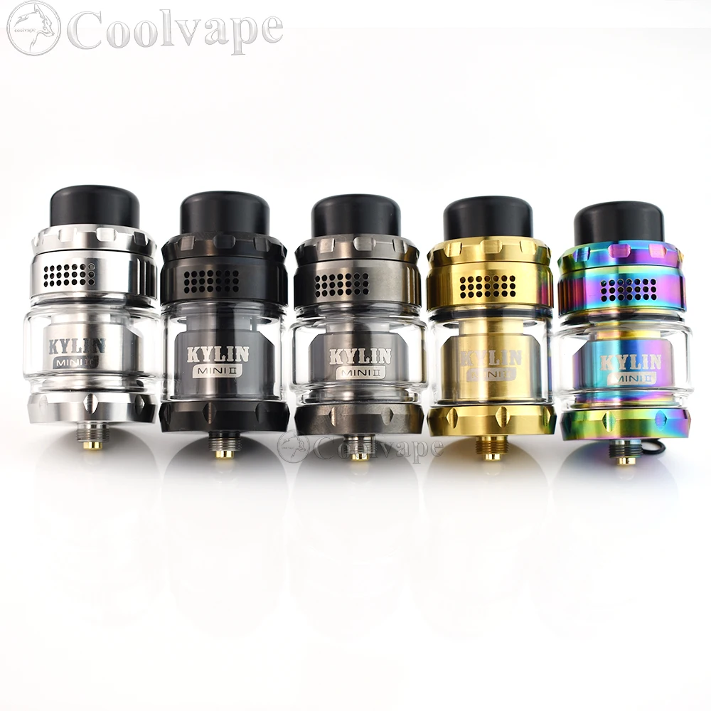 Kylin Mini V2 RTA Atomizer 316ss 3ml/5ml capacity 24.4mm Top honeycomb airflow airflow intake adjustable Rebuildable vape Tank