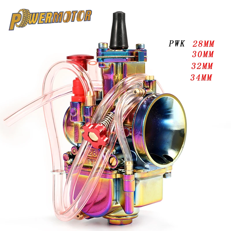 

Universal Motorcycle Colorful Carburetor PWK 28 30 32 34mm Carburador Carb For With Power Jet For Racing Moto Dirt Bike