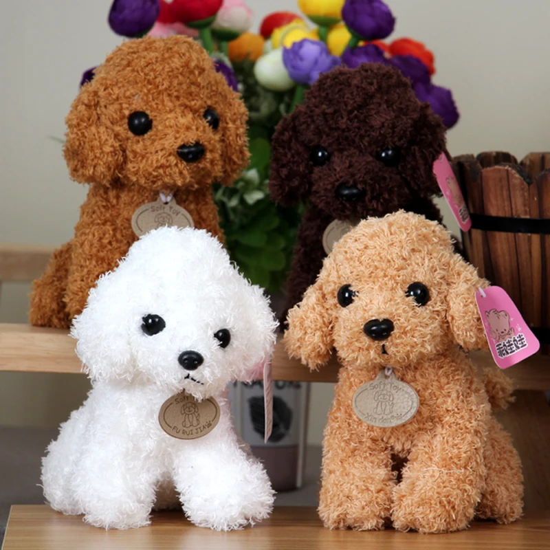 creative plush toy lovely teddy dog plush toy squatting dog soft doll kids' toy birthday gift h2587