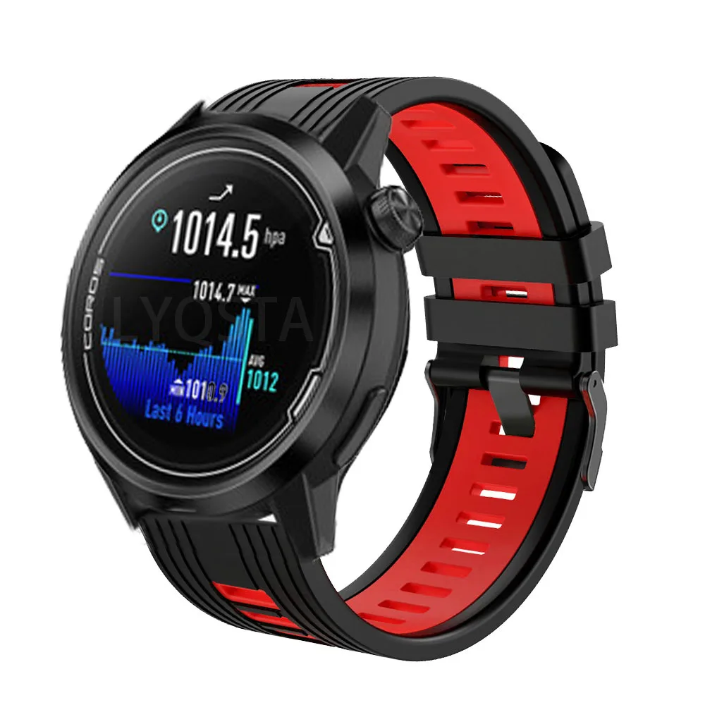 Correa de silicona para reloj COROS APEX Pro, pulsera de 46mm, Instalación rápida