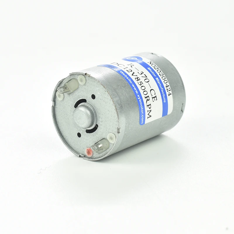 RF-370 Micro DC Gear Motor High Power High Speed Small Motor 6V 12V 24V DC Brush Motor with Long Life DC Electric Motor
