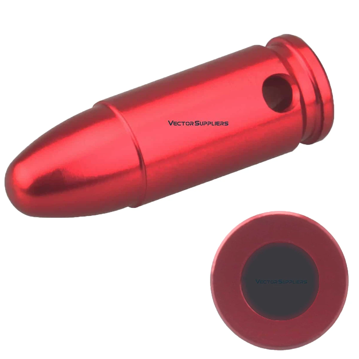 Vector Optics-Round Bullet Snap Caps, cartucho de calibre, furo para treinamento, metal tático, 9mm,. 300,. 223, 12GA, 7,62