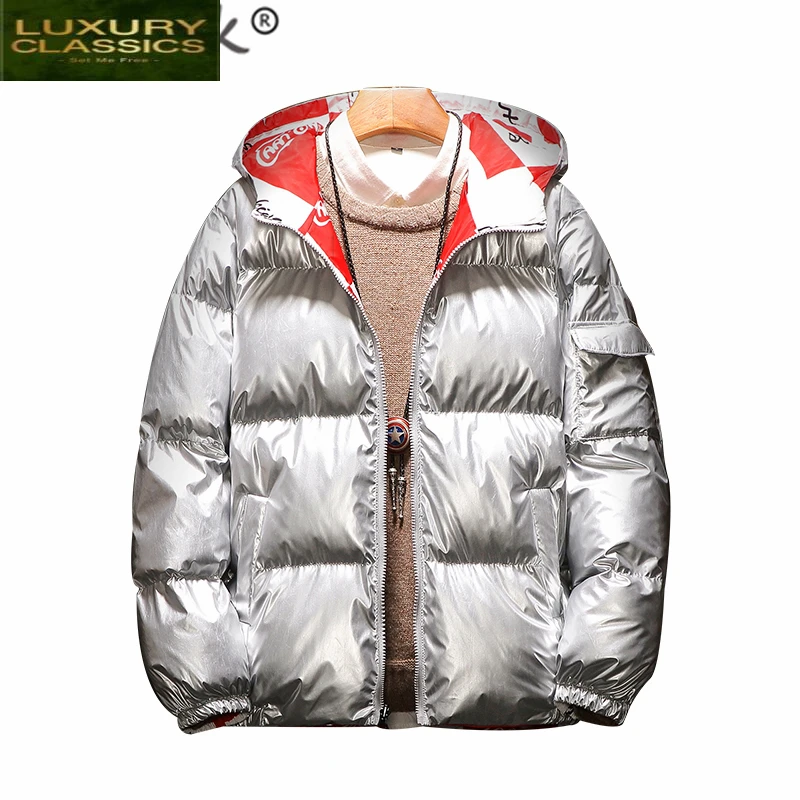 

Clothes Winter Jacket Men 2021 Streetwear Casual Warm Parka Print Coat Male Paded Fashion Man Winter Jackets Hiver LW1099