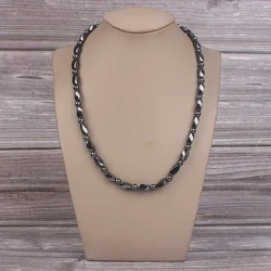 Hot Sale Fashion Magnetic Therapy Hematite Beads Necklace Health Gift for Men and Women MN1000