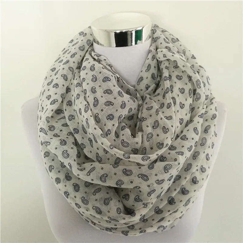 New Cashew nuts infinity scarf women spring scarves lady shawl women paisley loop scarves hot sale viscose long scarf