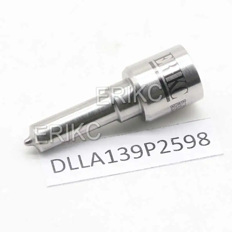 Inyector de Combustible ERIKC DLLA139P2598, Rociador DLLA 139 P 2598, Inyector DLLA 139 P2598, Boquilla Common Rail DLLA 139P 2598 para Bosch