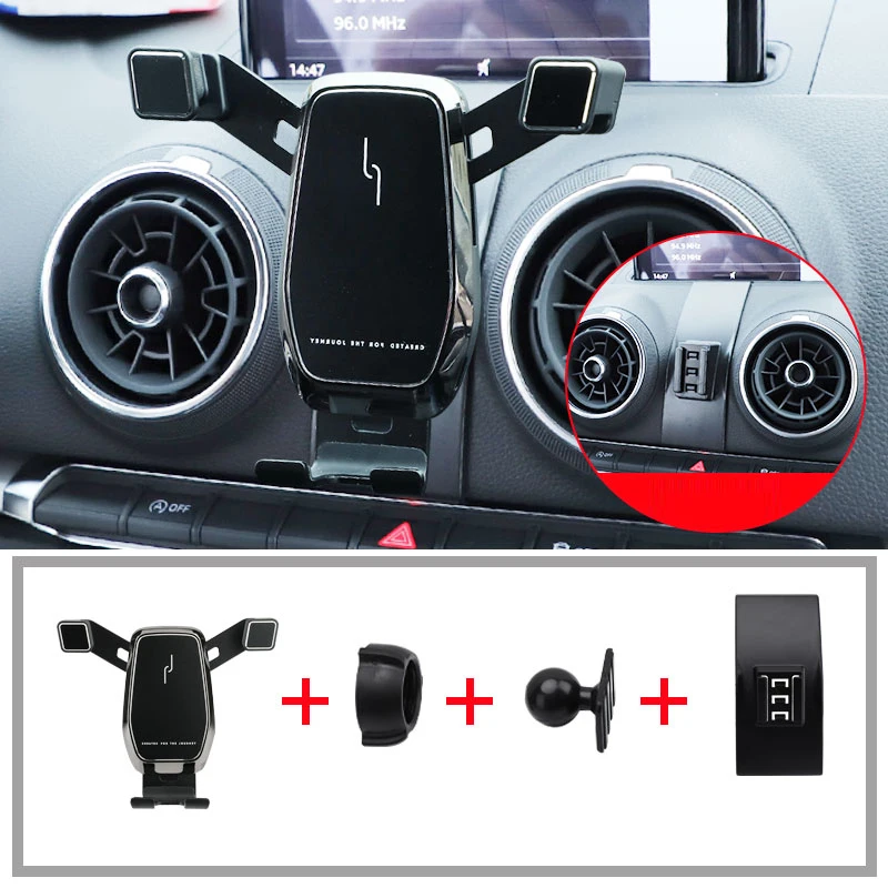 Car phone holder for audi a3 8v sportback accessories S3 8V phone stand Navigation bracket 2015 2014 2016 2017 2018 2019 2020