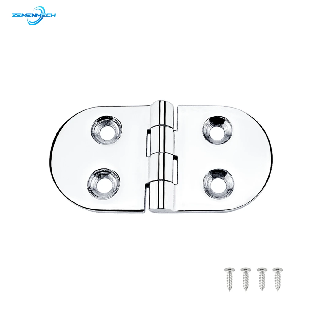 38*75mm Heavy Duty Boat Hinge Door Strap Butt Hinge Marine Grade 316 StainlessSteel Boat Caravan RV Deck Cabinet Drawer Hardware