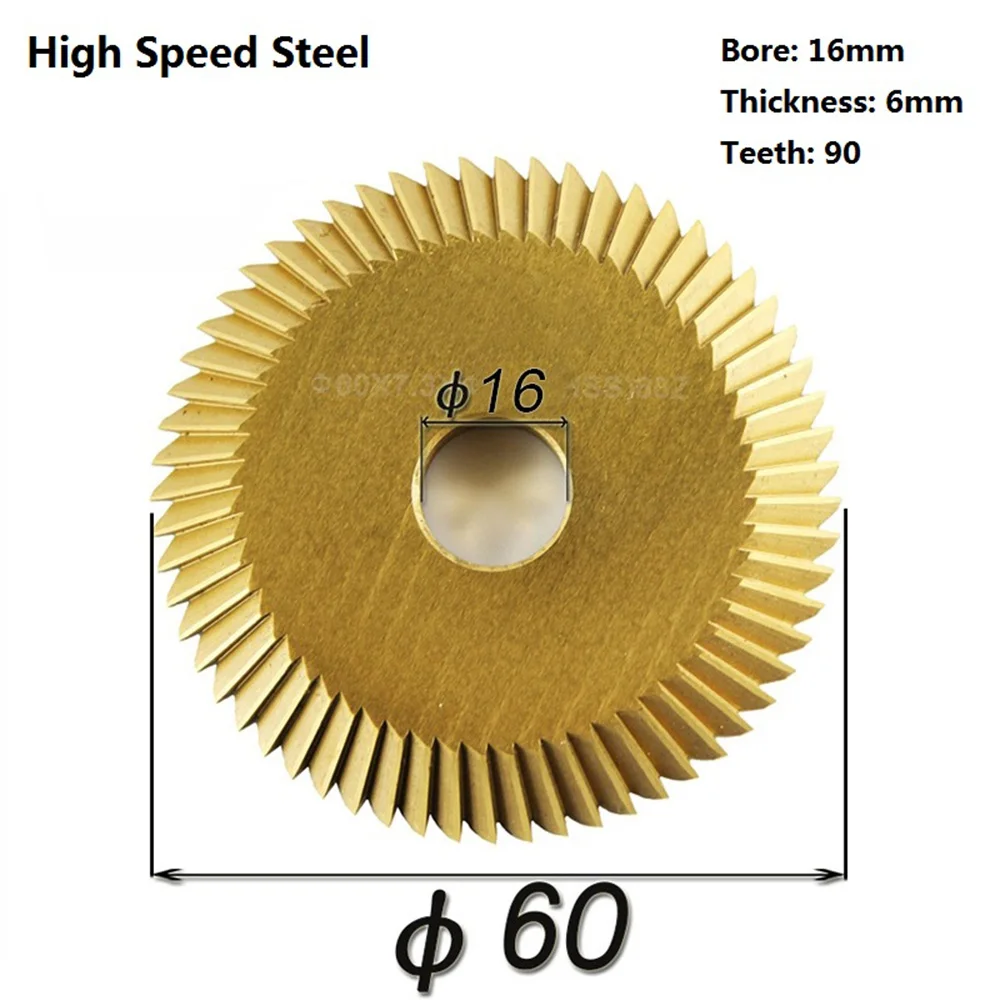 60x6x16 90 teeth circular key cutting machine saw blade for268a 2as 238bs single side   spare parts