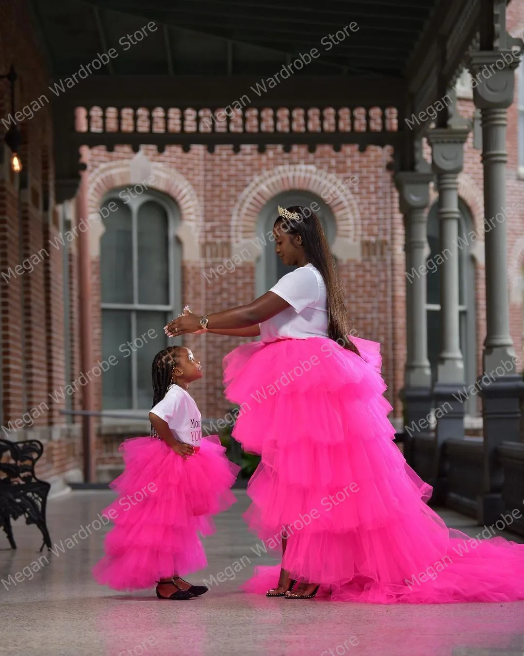 Extra Puffy Ruffles Tiered Tulle Robe Elastic Long Party Dress Mother & Kids Multi -Use Tutu Skirts Abendkleider Vestido