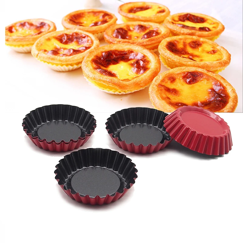 

12-Pack Tart Mold Chrysanthemum Cup Fruit Tarts Mold Fruit Pie Pan Cake Mold Non-Stick Pan