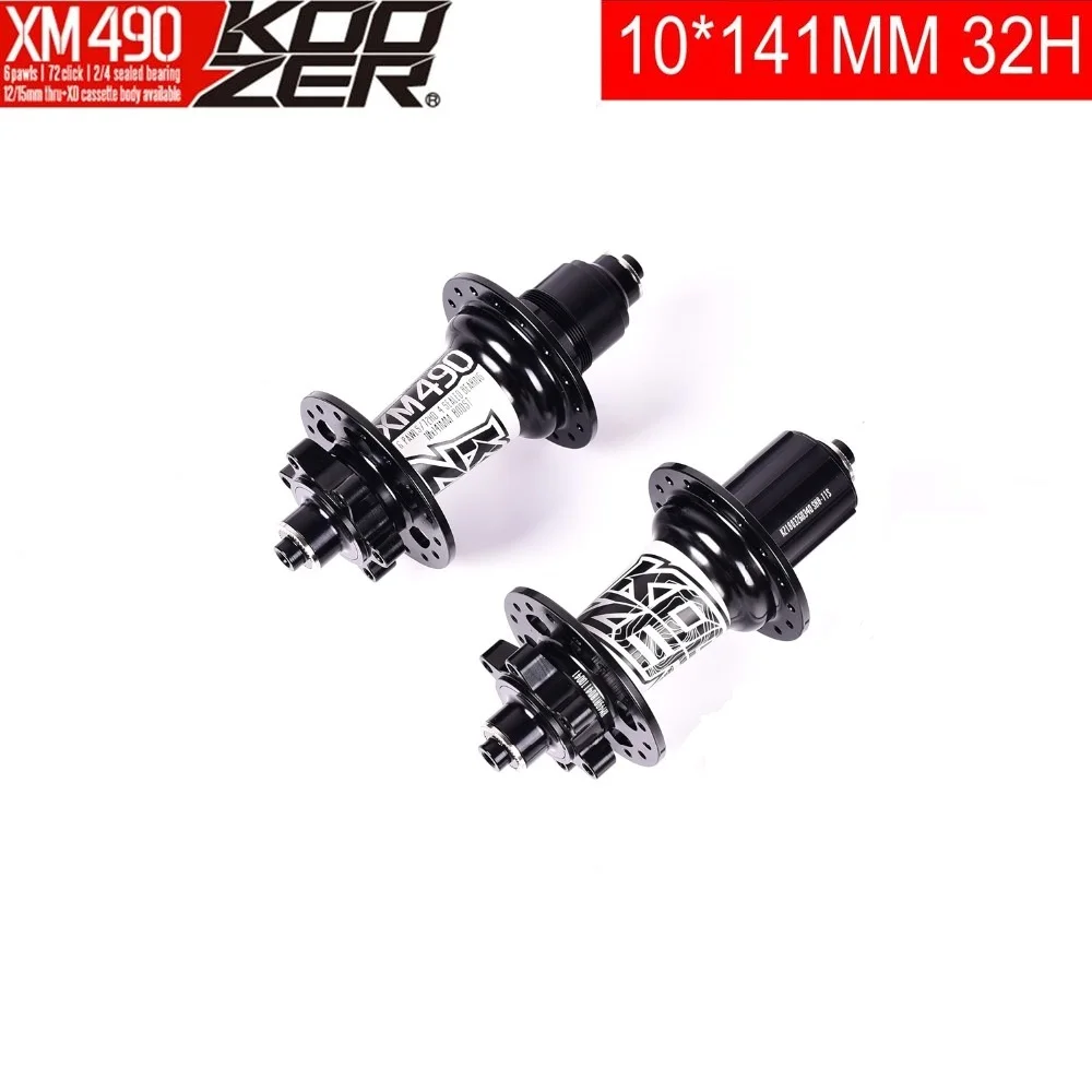 

KOOZER 32H Rear Hubs 141*10mm 4 Palin 72 ring MTB Mountain Bike hub QR Quick Release 32 holes For Shimano 8 9 10 11 Speed XD