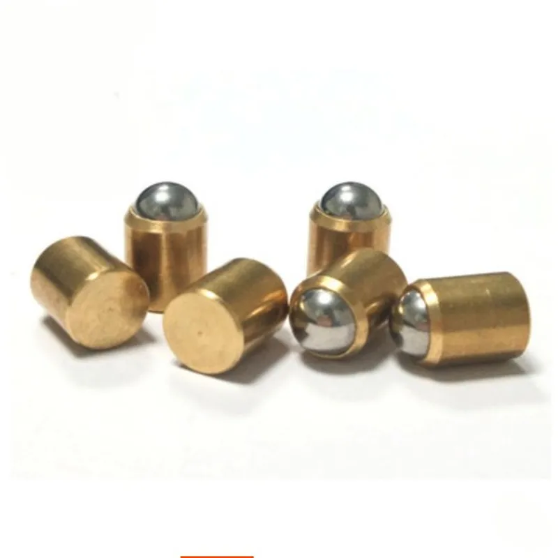 5-10pcs M3 M4 M5 M6 M8 M10 M12 precision copper positioning beads smooth plunger spring ball head plungers screws