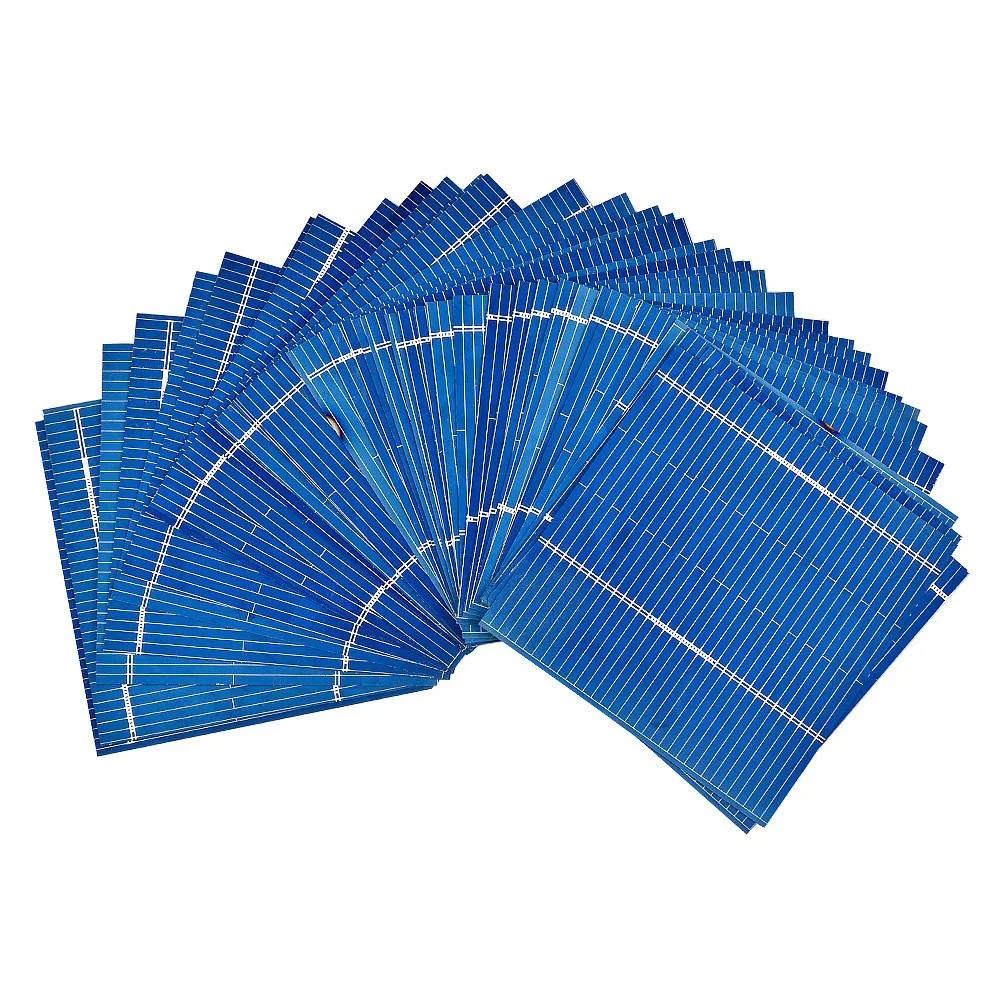 SUNYIMA 100PCS Solar Panel 0.5V 0.46W 52*52mm Solar System DIY For Battery Cell Phone Chargers Portable Solar Cell