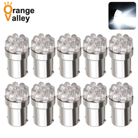 10pcs Wholesale 1156 BA15S P21W S25 7506 R5W 1157 BAY15D 9 LED Car Rear Light Turn Signal Lamp Backup Lighting DC 12V 24V