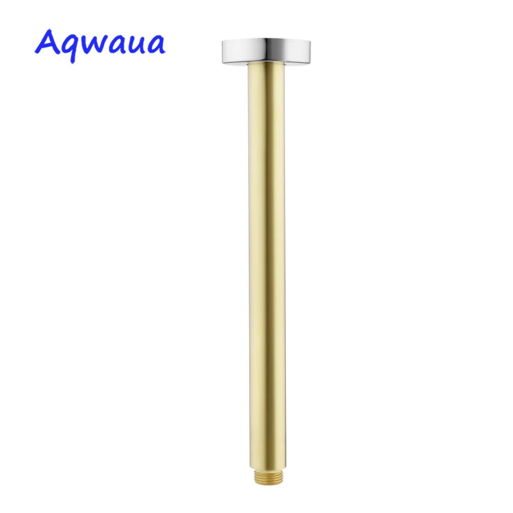 Aqwaua หัวฝักบัวแบบกลมสำหรับห้องน้ำ, สีดำ/ สีทอง/ทองคำสีกุหลาบเชื่อมต่อกับหัวห้องอาบน้ำฝักบัวติดเพดานได้รับการรับรองลายน้ำอุปกรณ์เสริมกระเป๋า