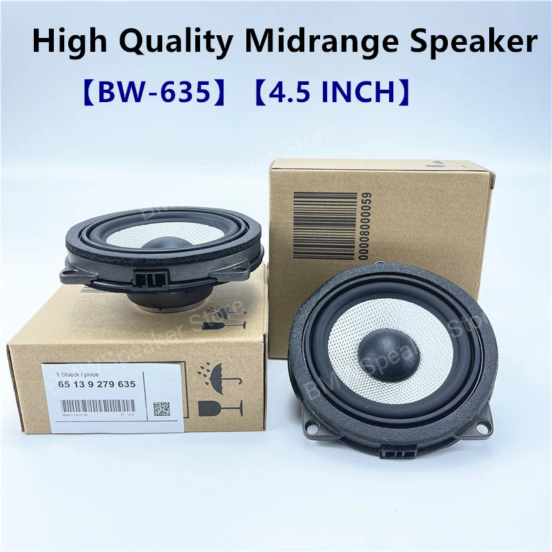 4.5 inch door midrange speaker For BMW G30 G20 F20 F25 F30 F32 G01 F48 F34 GT X1 X3 X4 series car loudspeakers audio stereo Horn